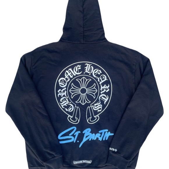 Chrome Hearts St Barth Exclusive Zip Up Hoodie - Picture 1 of 11